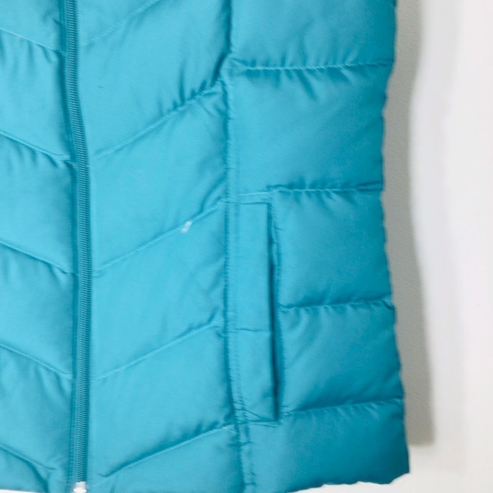 Lands End down filled vest women small blue - Picture 3 of 10